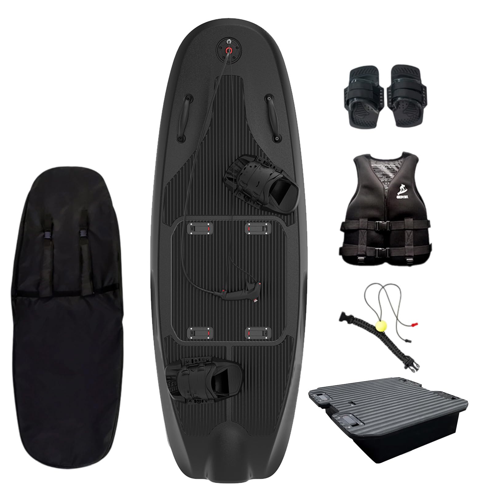 High-Speed Electric Surfboard 12/14/16KW Water Jet Surf Board, Max-Speed of 55/60 KM/h, Battery Life of 50-100/60-120 Min, IP67 Waterproof, Electric Jet Surfboard for Adult, Ship from US