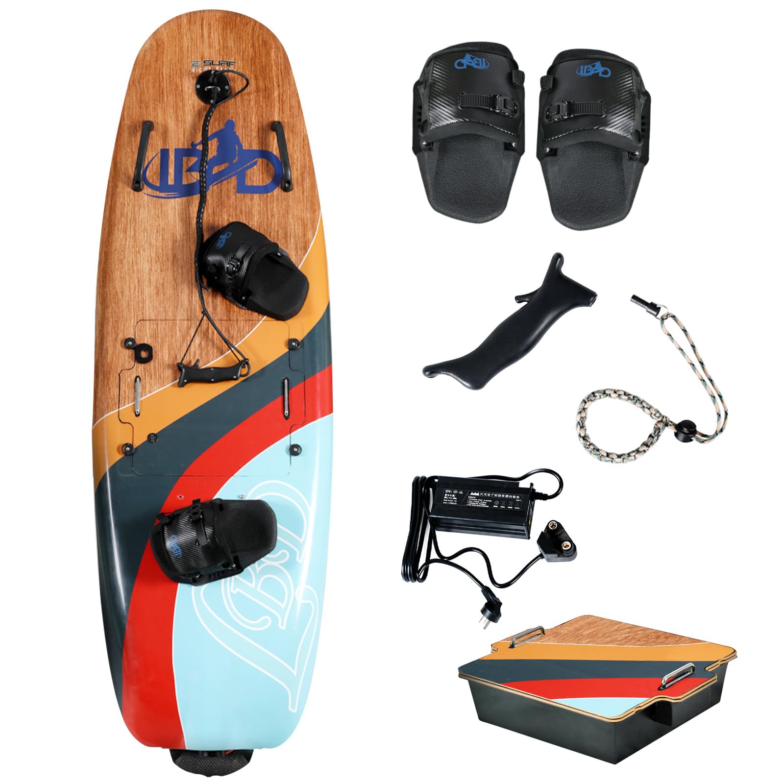 High-Speed Electric Surfboard 12/14/16KW Water Jet Surf Board, Max-Speed of 55/60 KM/h, Battery Life of 50-100/60-120 Min, IP67 Waterproof, Electric Jet Surfboard for Adult, Ship from US