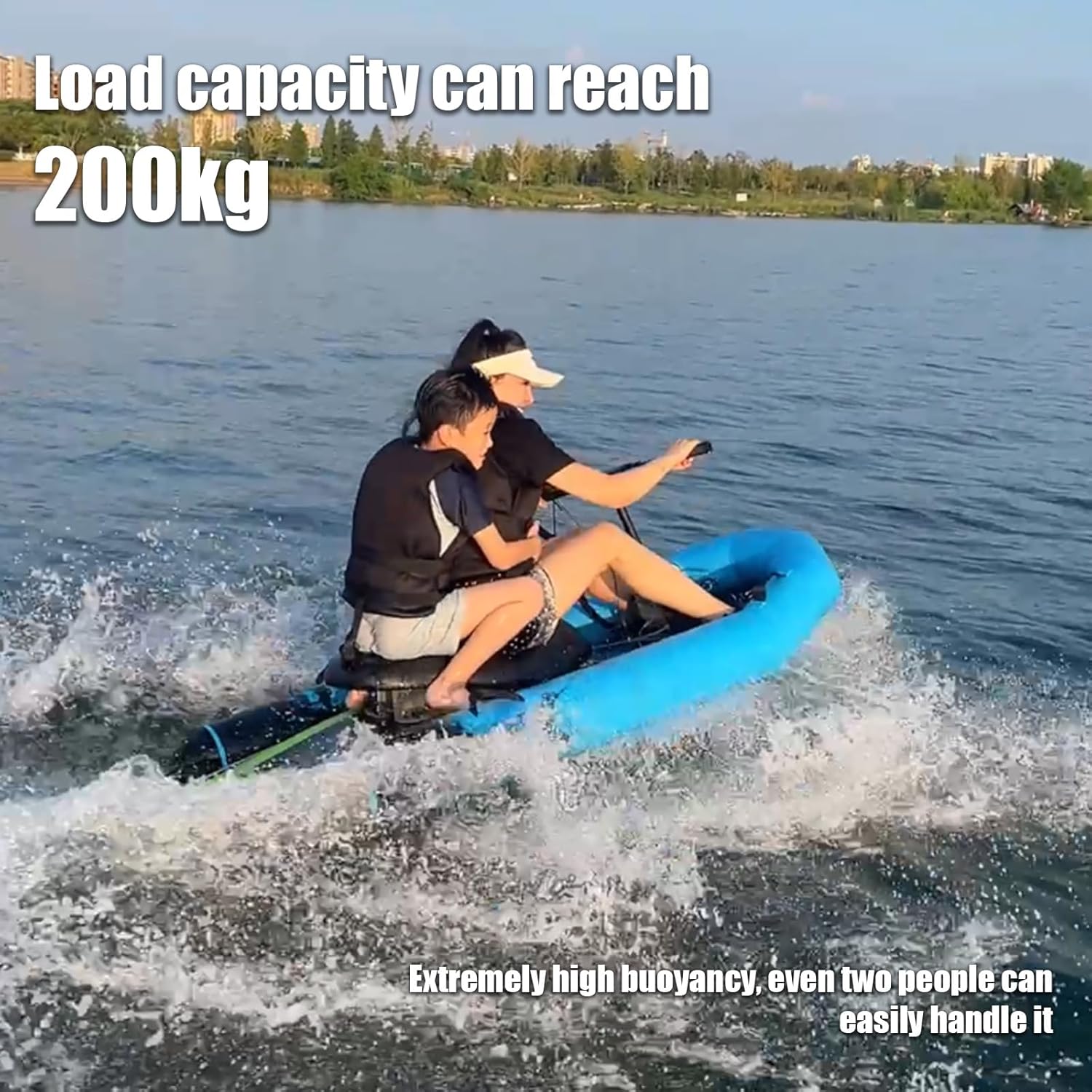 High-Speed Electric Surfboard 12/14/16KW Water Jet Surf Board, Max-Speed of 55/60 KM/h, Battery Life of 50-100/60-120 Min, IP67 Waterproof, Electric Jet Surfboard for Adult, Ship from US