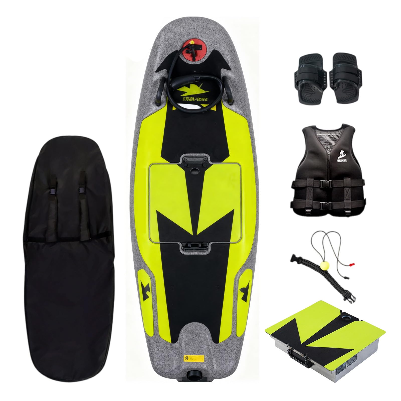 High-Speed Electric Surfboard 12/14/16KW Water Jet Surf Board, Max-Speed of 55/60 KM/h, Battery Life of 50-100/60-120 Min, IP67 Waterproof, Electric Jet Surfboard for Adult, Ship from US
