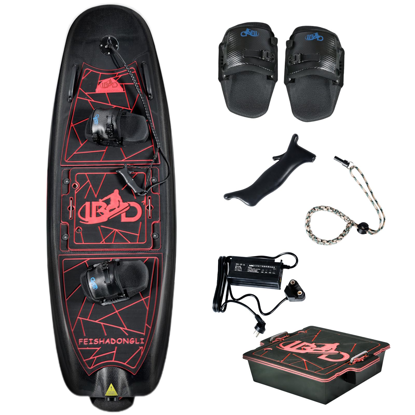 High-Speed Electric Surfboard 12/14/16KW Water Jet Surf Board, Max-Speed of 55/60 KM/h, Battery Life of 50-100/60-120 Min, IP67 Waterproof, Electric Jet Surfboard for Adult, Ship from US