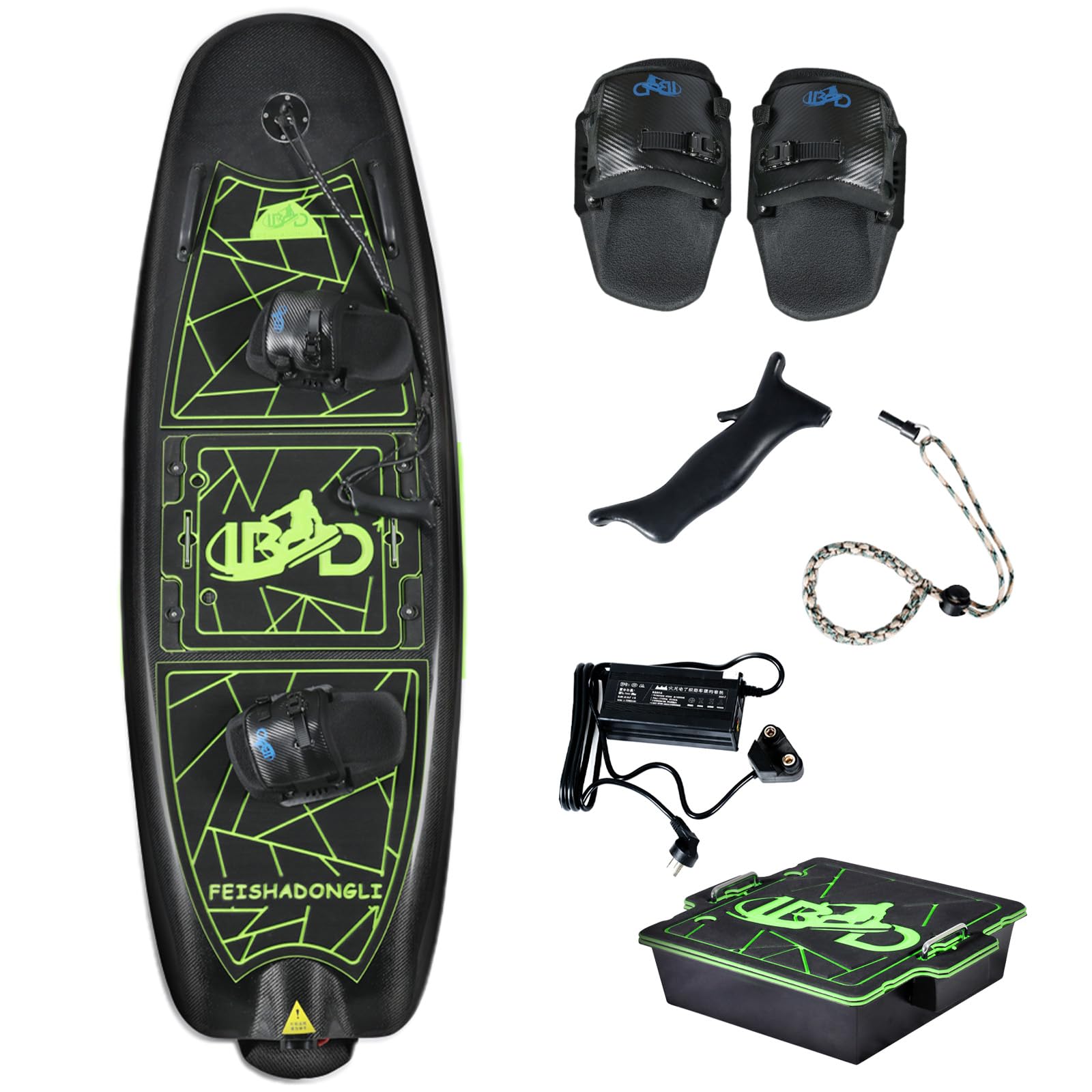 High-Speed Electric Surfboard 12/14/16KW Water Jet Surf Board, Max-Speed of 55/60 KM/h, Battery Life of 50-100/60-120 Min, IP67 Waterproof, Electric Jet Surfboard for Adult, Ship from US
