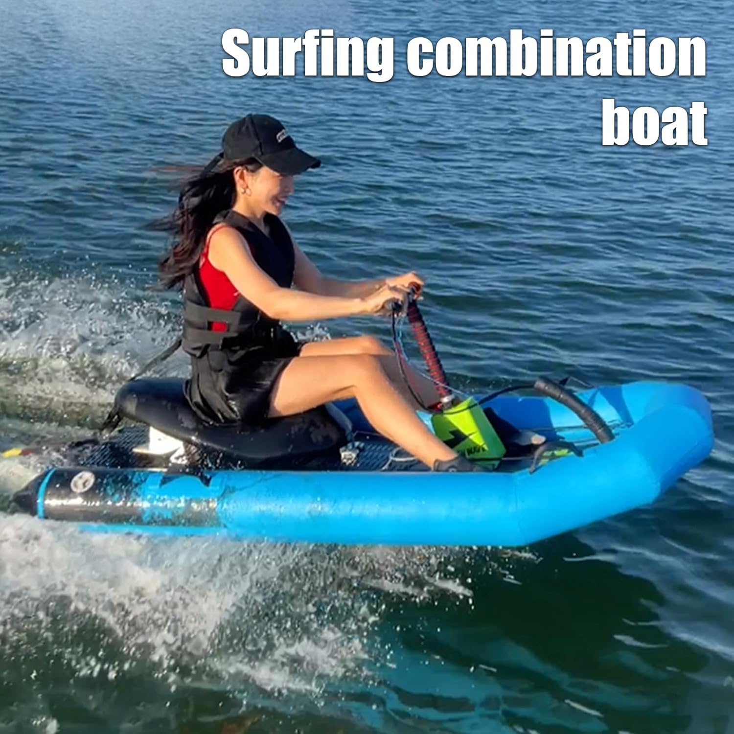 High-Speed Electric Surfboard 12/14/16KW Water Jet Surf Board, Max-Speed of 55/60 KM/h, Battery Life of 50-100/60-120 Min, IP67 Waterproof, Electric Jet Surfboard for Adult, Ship from US