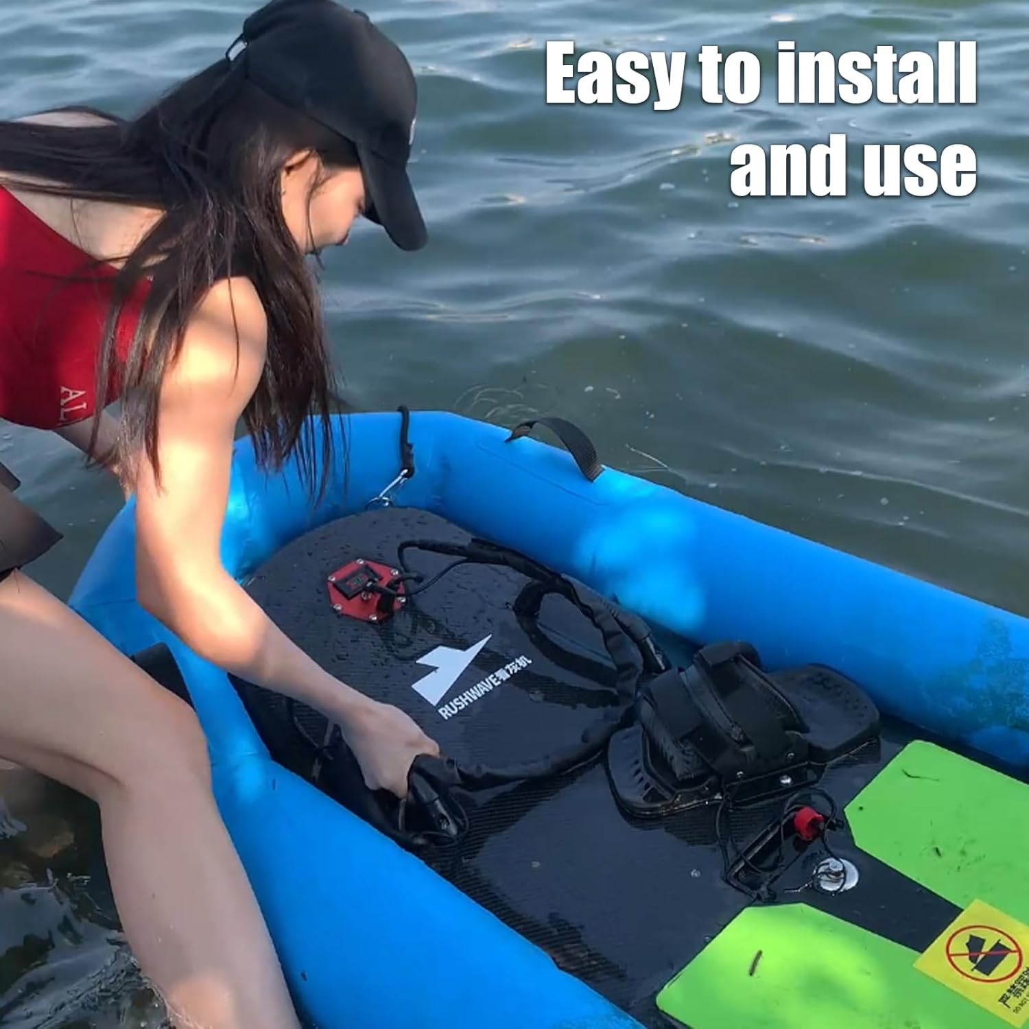 High-Speed Electric Surfboard 12/14/16KW Water Jet Surf Board, Max-Speed of 55/60 KM/h, Battery Life of 50-100/60-120 Min, IP67 Waterproof, Electric Jet Surfboard for Adult, Ship from US